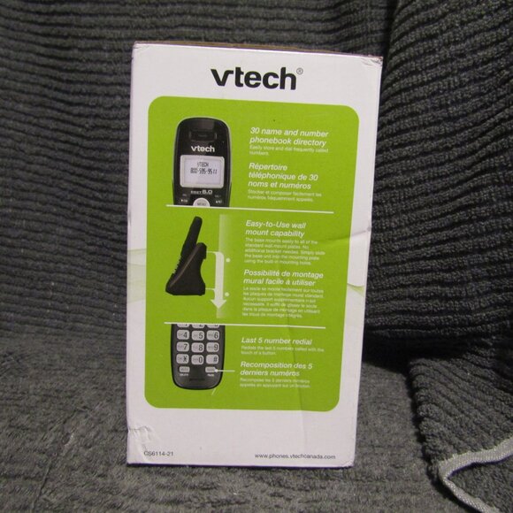 Vtech Cs6114-21 2-handset Cordless Phone System - Black - Picture 2 of 6